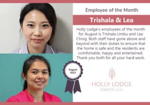Holly Lodge - Employee of the month - Aug 2023