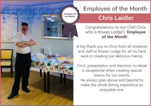 Employee of the Month Rowan Lodge